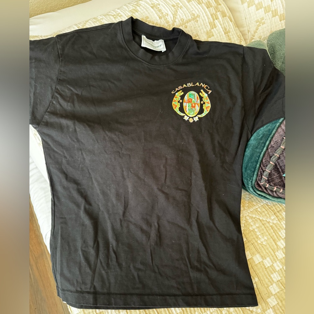 Casablanca Tennis Club Short Sleeve T-shirt. Size Small men. (Fits like medium)